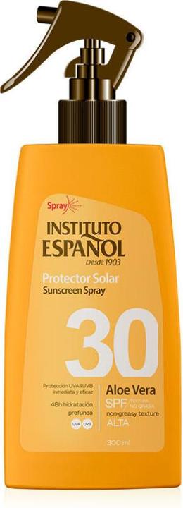 Actual product image Instituto Español Sol. Proteccion Solar Aloe Vera Spf30 Spray 300 ml (Sun spray, SPF 30, 300 ml)