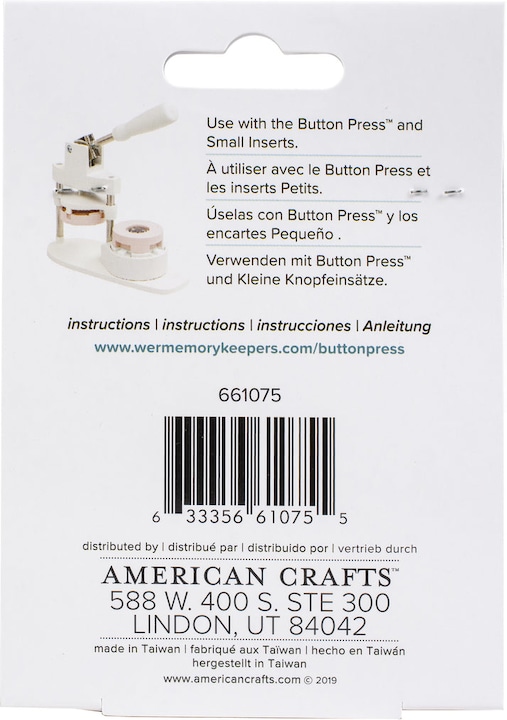 Immagine prodotto We R Memory Keepers Clip per capelli Button Press