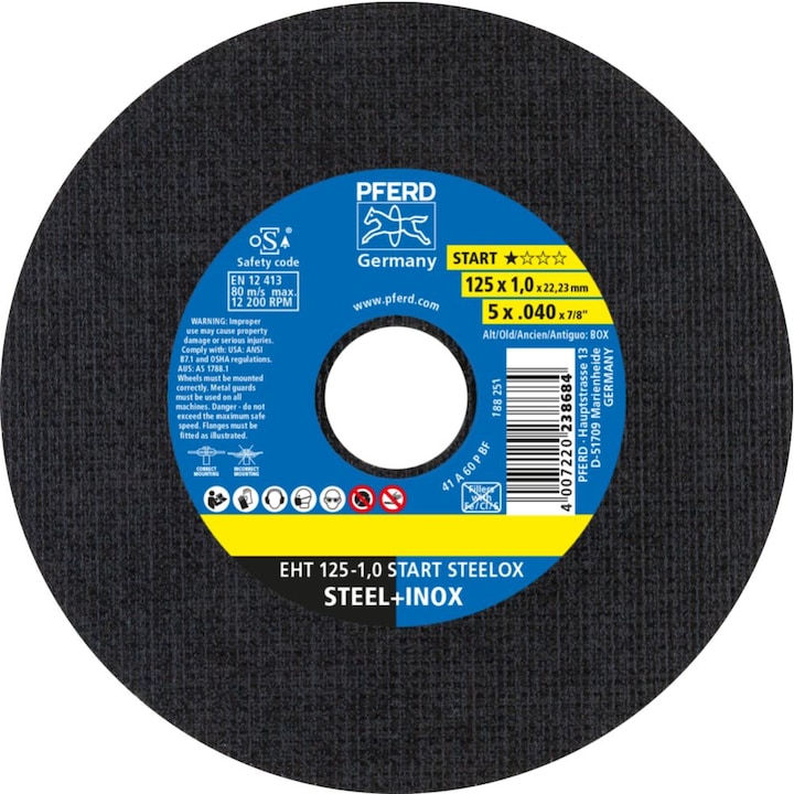 Actual product image Pferd Trennscheibe