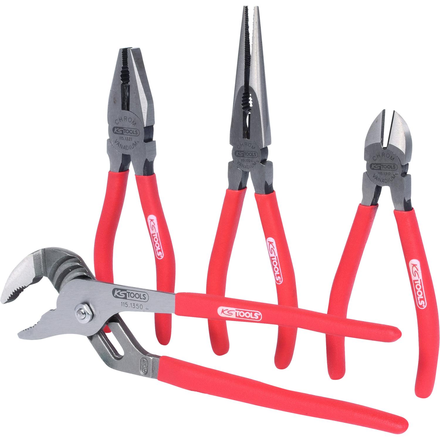 KS Tools, Pinza, Plier Set 4 Pcs (32.90 mm)