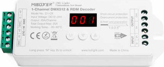 Actual product image Milight DMX512 LED Decoder 4-channel RGBW