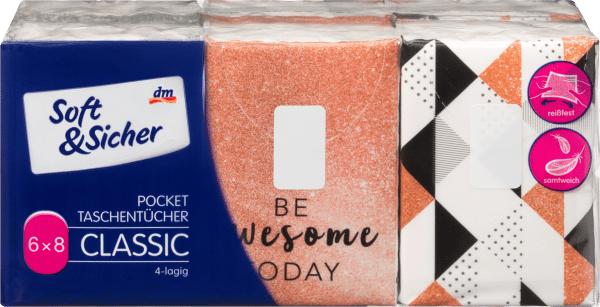 Image du produit dm Soft&Sicher Mouchoirs Pocket (6x8 pièces)