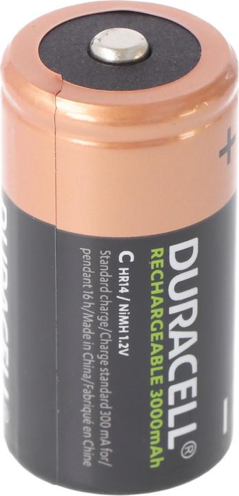 Produktbild Duracell Recharge Ultra NiMH Akku HR14, Baby, Grösse C, 3000mAh, 2er Blister (2 Stk., C, 3000 mAh)
