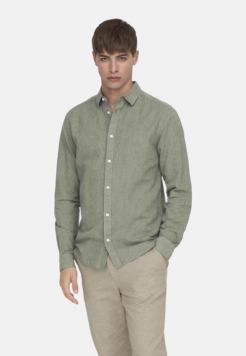 Produktbild Only & Sons Einfarbiges Langarmhemd (M)