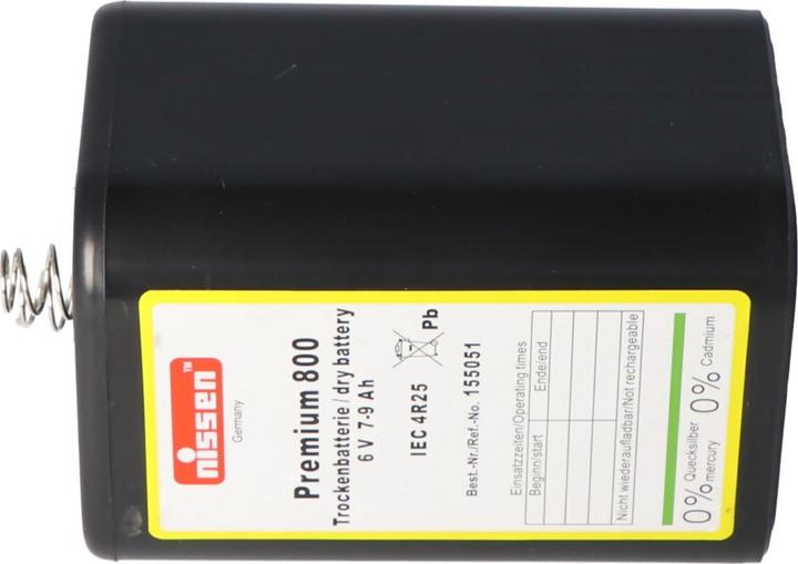 Actual product image Nissen Battery Premium 800 4R25 without mercury and cadmium (1 pcs., 4R25, 9000 mAh)