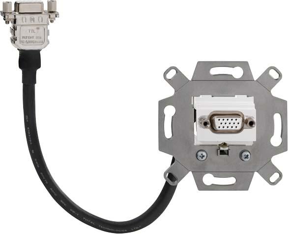 Produktbild Rutenbeck KM-VGA KP Up 0 g VGA Anschlussdose 1f Kabelpeitsche 17010565