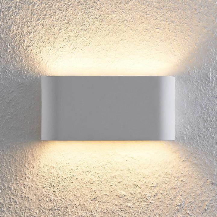 Immagine prodotto Lindby Lampada da parete Mavora in gesso, arrotondata (G9)