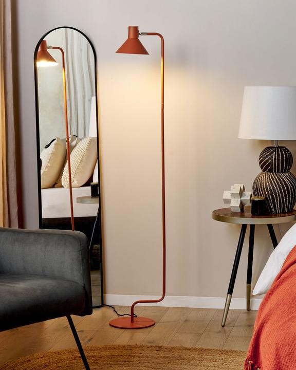 Produktbild Beliani Stehlampe Metall orange 154 cm Kegelform RIMAVA (E14)