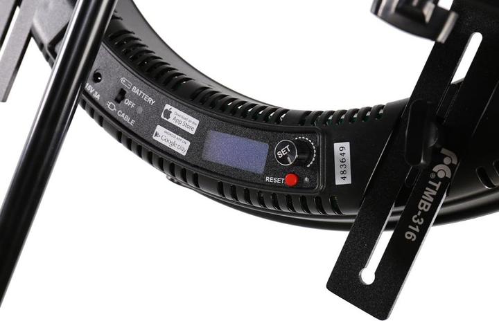 Produktbild Falcon Eyes Wi-Fi Bi-Color LED Ringlampe Dimmbar DVR-160TW (Ringleuchte)