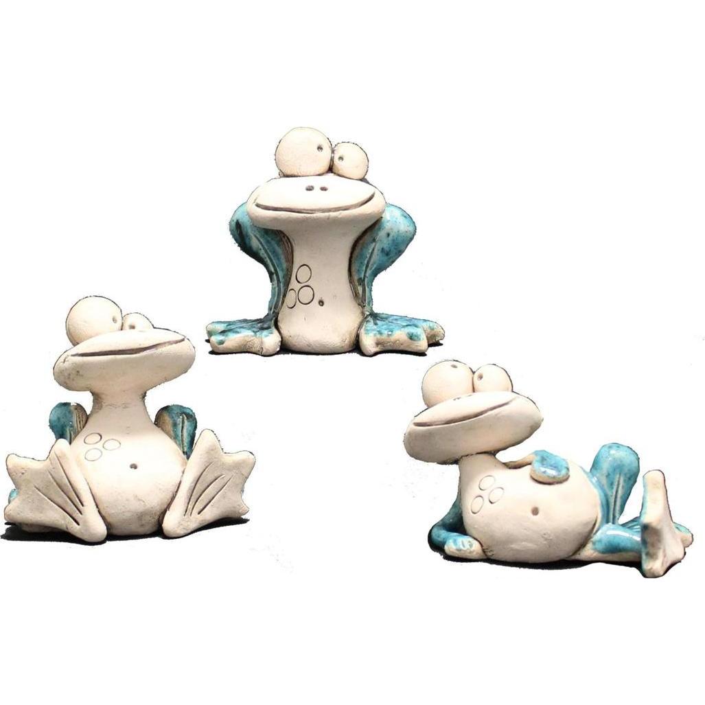 Seyko Geschenke, Deko Objekt, Miniatur Frosch Paul, türkis, Einzelteil zu 338036