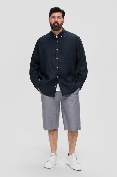Immagine prodotto s.Oliver Hemd Leinenhemd mit Button-Down-Kragen (4XL)