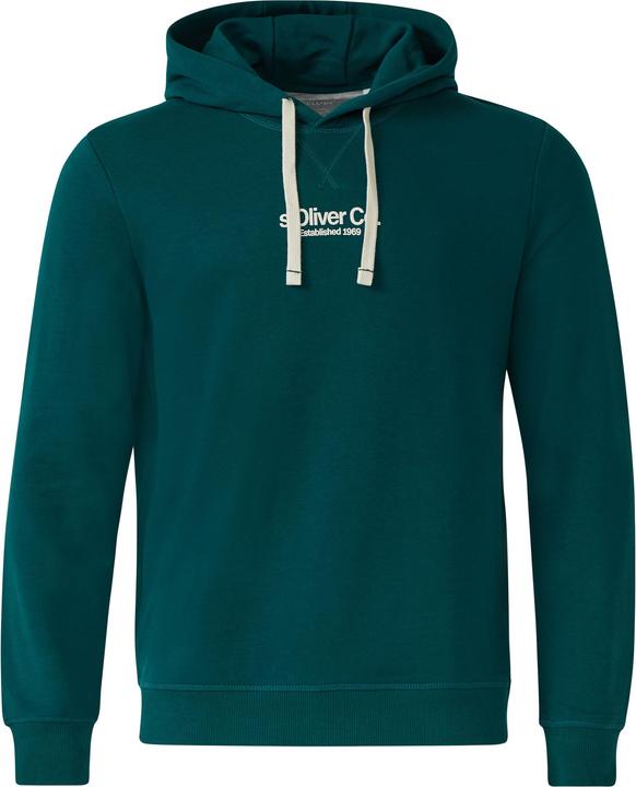 Produktbild s.Oliver Sweatshirt Kapuzenpullover aus Baumwollmix mit Label-Print (M)