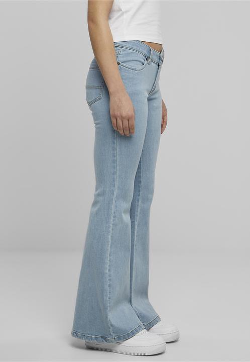 Actual product image Urban Classics Ladies Organic Low Waist Flared Denim (31)