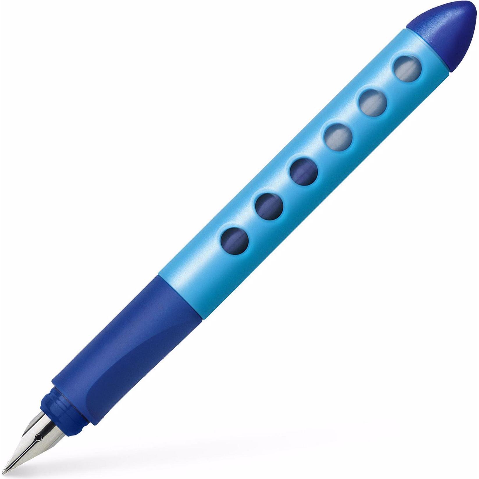 Faber-Castell, Schreibstifte, Füllfederhalter Scribolino Medium (M), Blau Dunkelblau (Blau, Dunkelblau, 1 x)