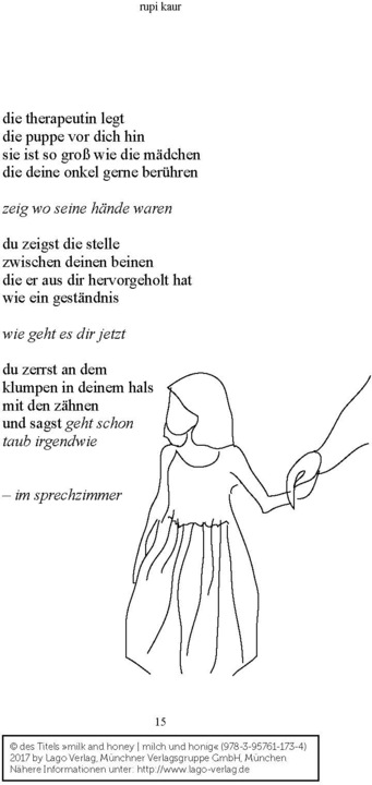 Produktbild milk and honey - milch und honig (Deutsch, Rupi Kaur, 2017)