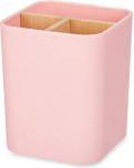 Actual product image Berilo square organizer 3 holes bamboo pink