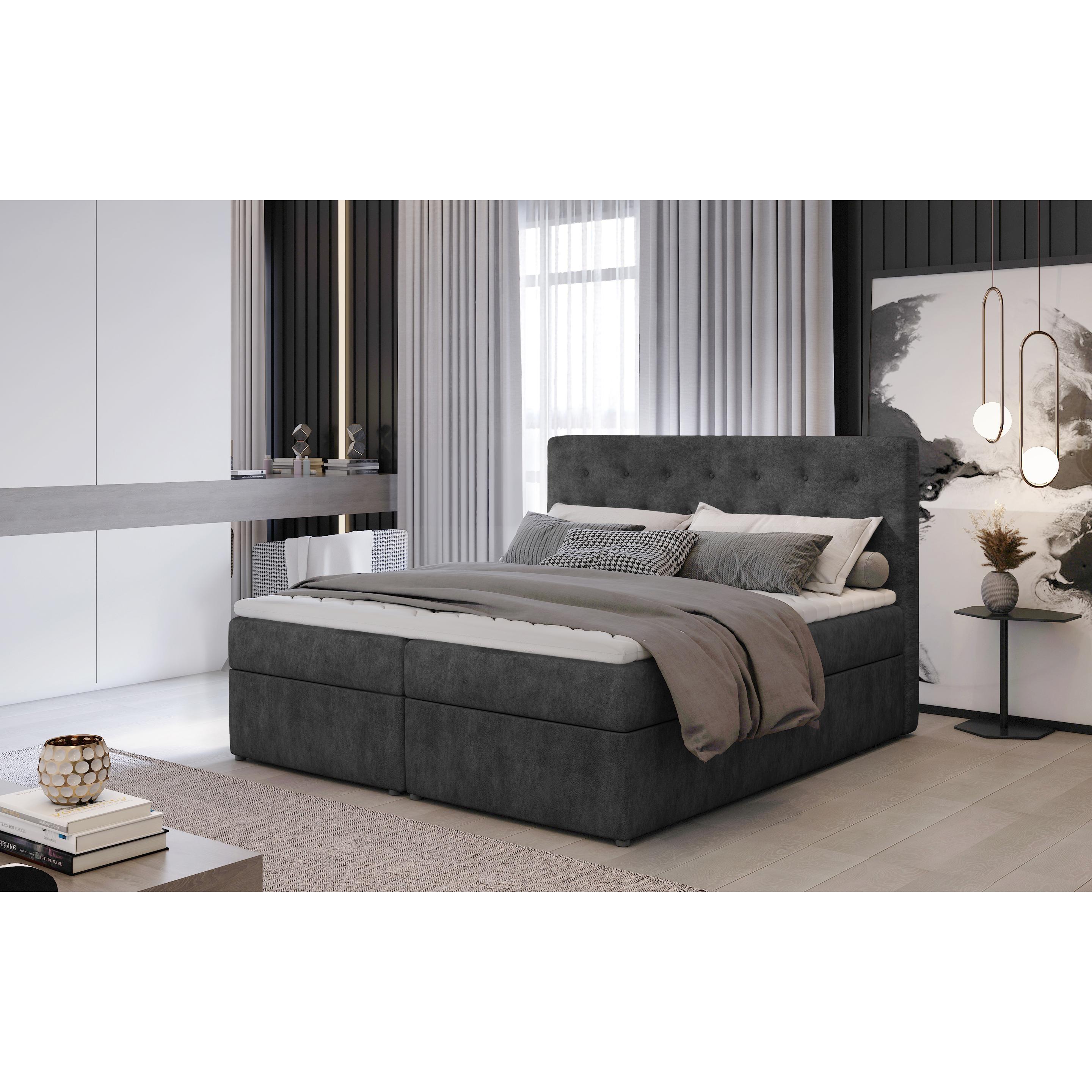 ELTAP, Boxspringbett, Loree mit Stauraum (180 x 200 cm)