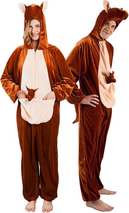 Actual product image Boland Kangaroo Child Costume: Plush Jumpsuit With Hood (140)