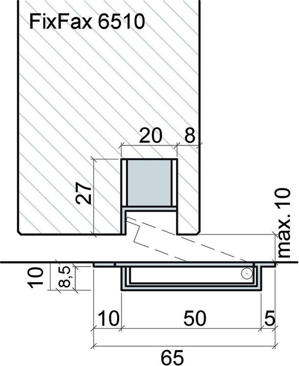 Immagine prodotto Fixfax Paracolpi per porte a pavimento (1 Pezzo/i, Ø 6,5 cm)