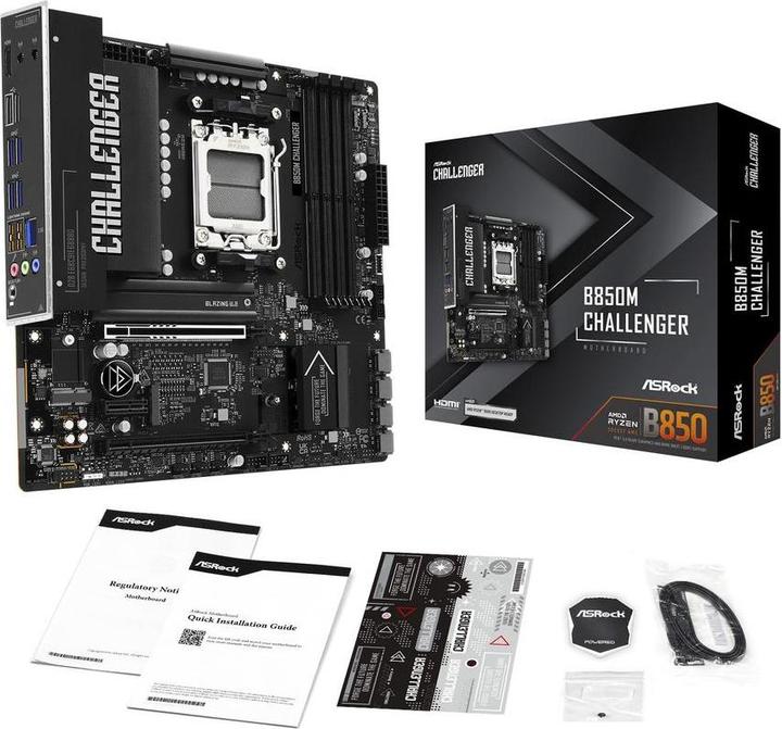 Productafbeelding AsRock MB AMD AM5 B850M Challenger (AM5, AMD B850, ATX)
