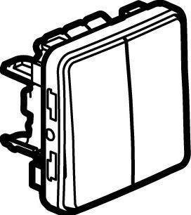 Actual product image Legrand Plexo 55 2 Gang 2 Way Switch Modular