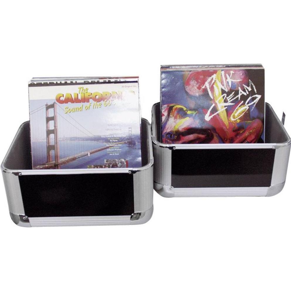 Thumbnail - Roadinger Case Plattencase Aluminuim (L (Zubehör), Audio Racks + Cases, Schwarz