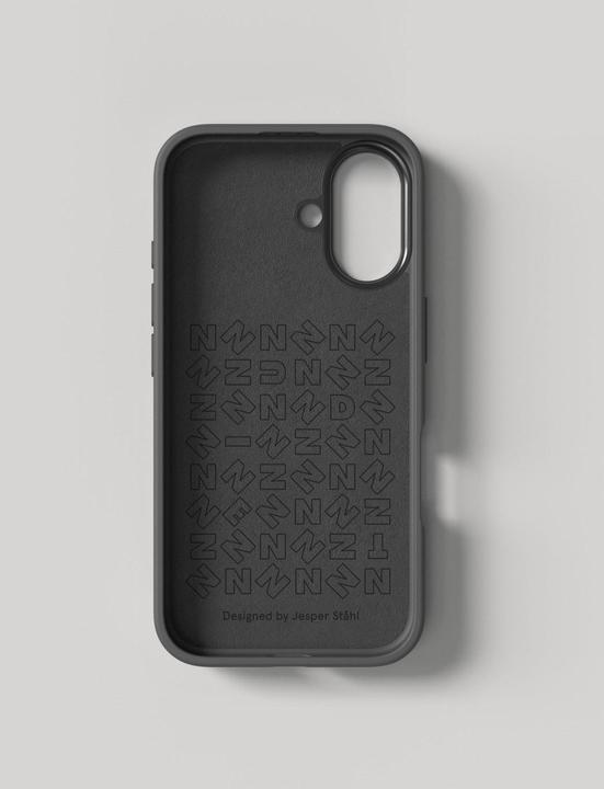 Produktbild Nudient Back Cover Bold MagSafe iPhone 16 Storm Black (Apple iPhone 16)