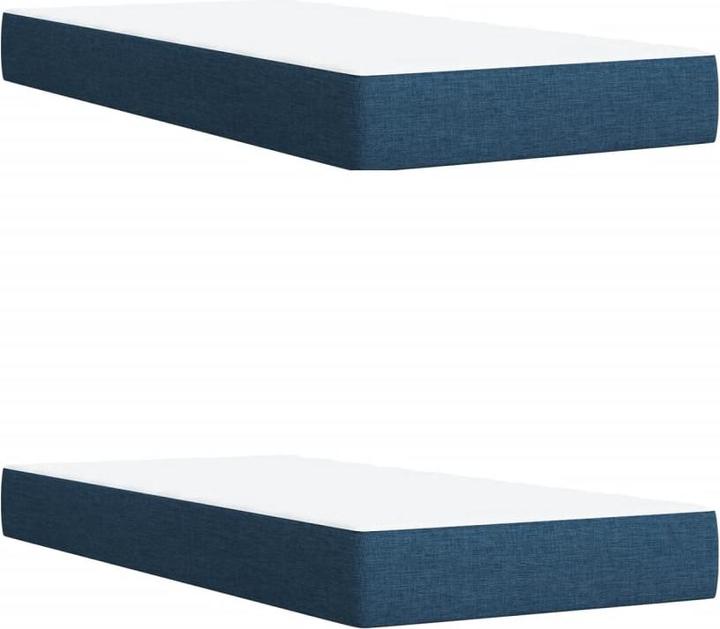 Actual product image vidaXL Bo x springbett mit Matratze 200 x 200 cm Stoff (200 x 200 cm)