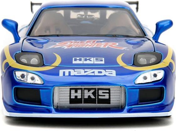 Actual product image Jada Street Fighter 1993 Mazda RX7 1:24
