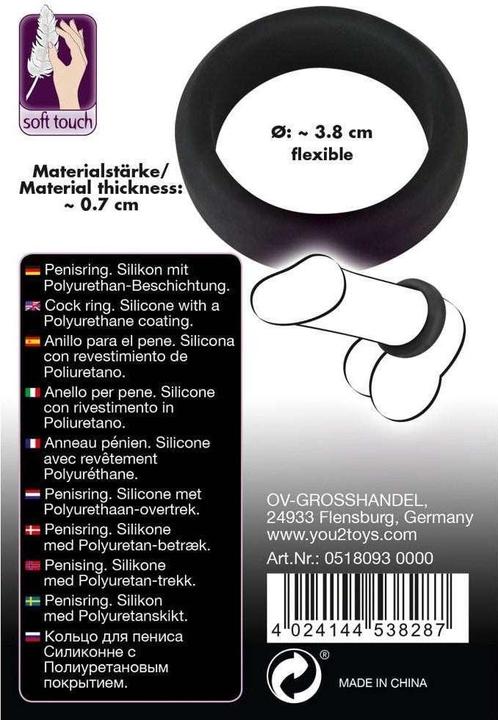 Produktbild Black Velvets Breiter Penisring (3.80 cm)