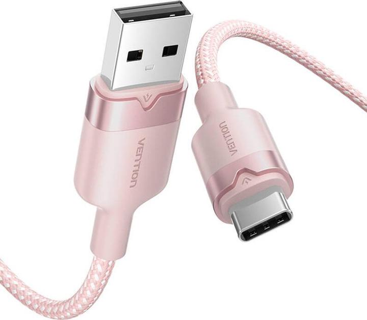 Actual product image Vention USB 2.0 A to USB-C 3A CTNPF 1M cable (pink) (1 m, USB 2.0, 60 W)