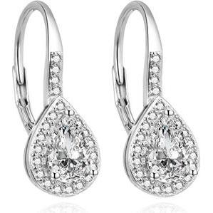 Agato, Ohrringe, Elegant silver earrings with zircons AGUC3496