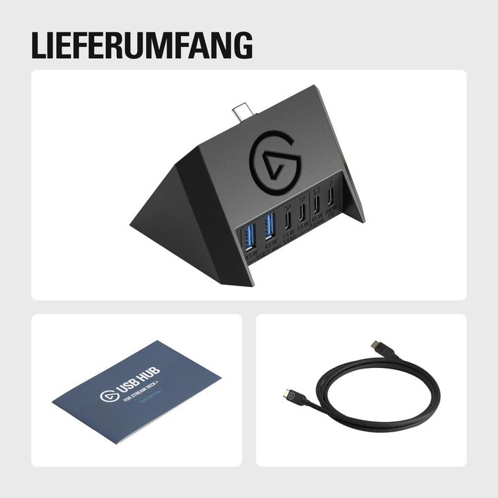 Produktbild Elgato USB Hub for Stream Deck + (USB-C, 4 Ports)
