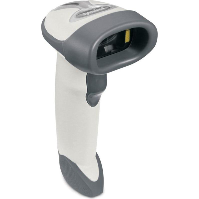 Thumbnail - Zebra LS2208, Handheld bar code reader, Laser, 100 reads/s, 650 nm, -65 - 65°, -60 - 60°, Barcode-Scanner, Weiss