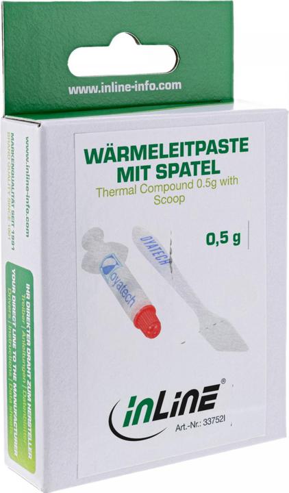 Actual product image InLine Thermal Conductive Paste (1.73 W/m K, 0.50 g)