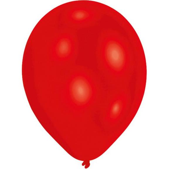 Magni 9904912 - Latexballons Standard, rot, 25 Stück, 27,5 cm / 11, Luftballon