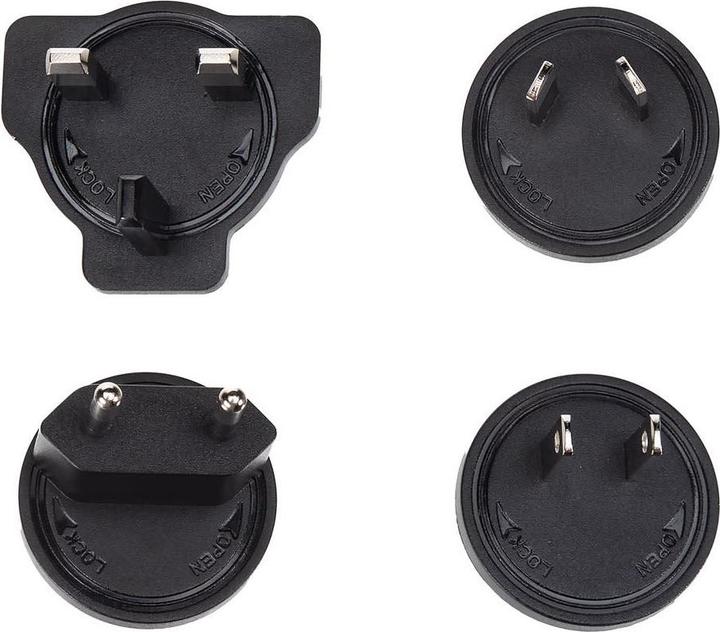 Productafbeelding Velleman UNIVERSELE CHARGER MET MICRO-USB VERBINDING - 5 VDC - 2,5 A met 4 reisstekkers (12.50 W)