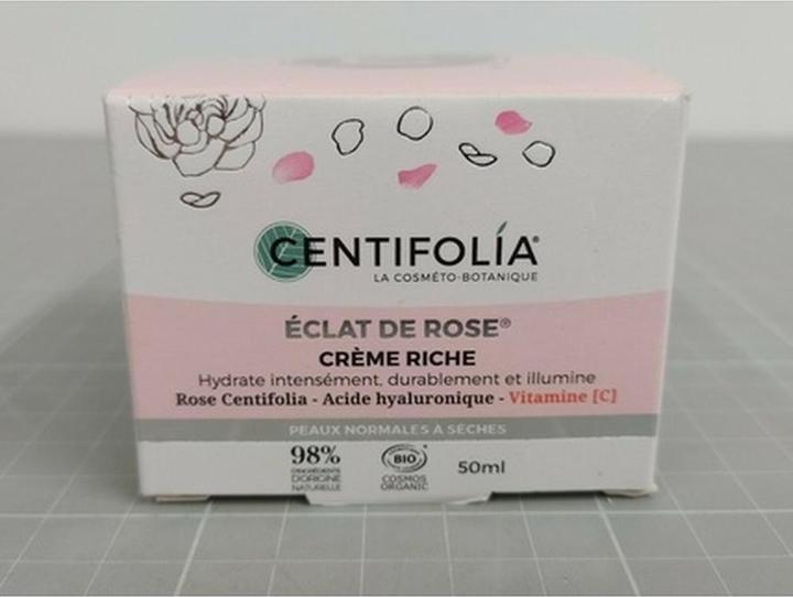 Centifolia Reichhaltige BIO-Creme Gesicht & Hals Rose, Hyaluronsäure & Vitamin C - 50ml - Éclat de r (Körpercreme, 50 ml)