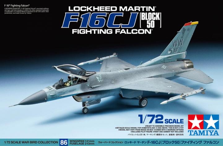 Actual product image Tamiya F-16CJ Fighting Falcon