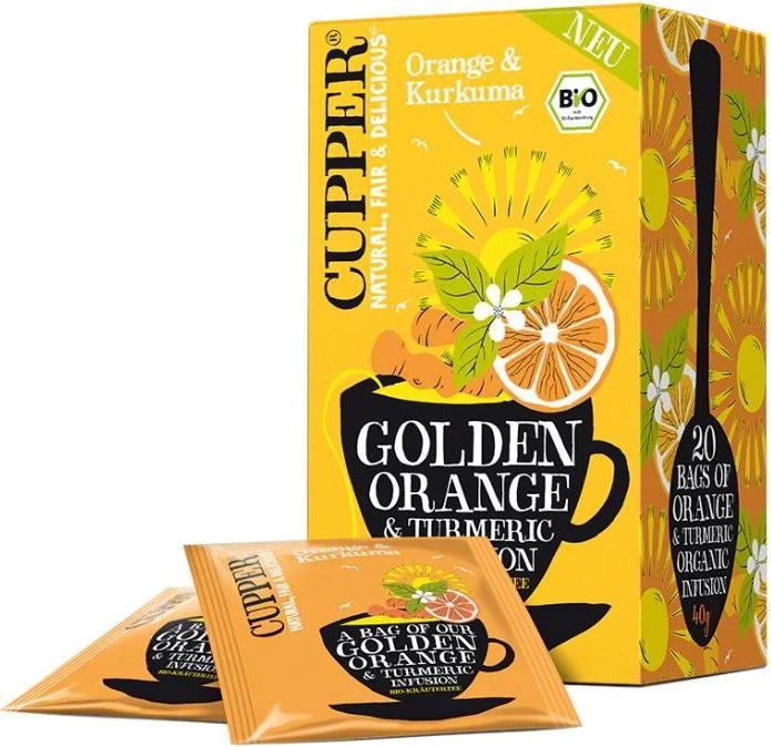 Produktbild Cupper Tea Bio Orange Kurkuma 40g - 20 Beutel (40 g)