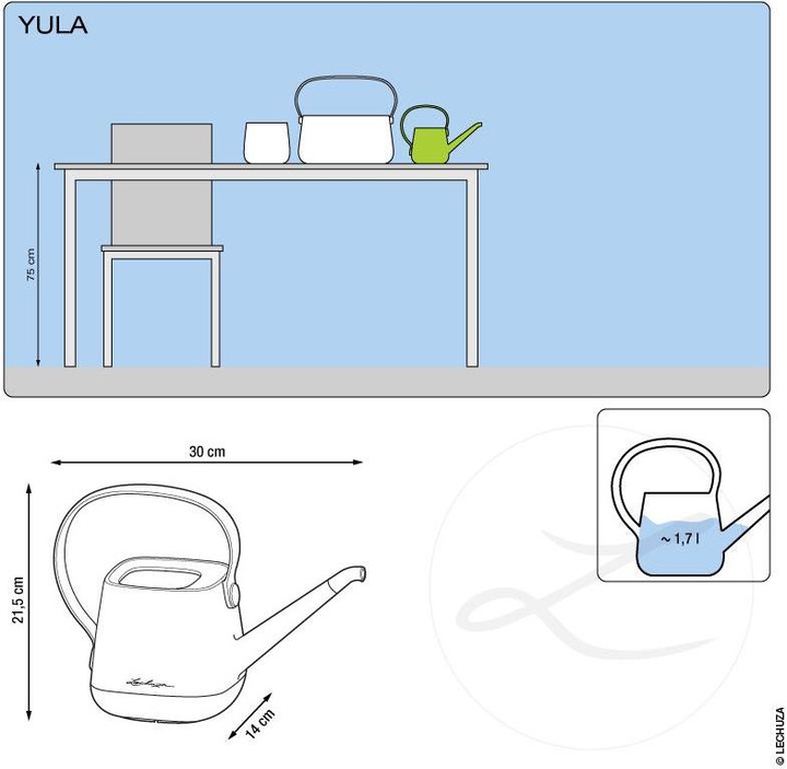 Actual product image Lechuza Yula (1.70 l)