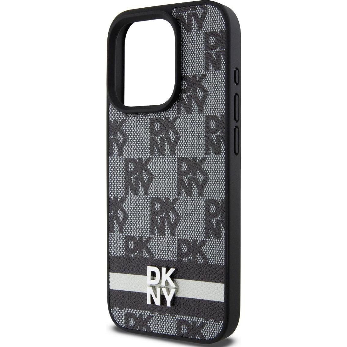 Thumbnail - DKNY DKHCP15XPCPTSSK iPhone 15 Pro Max 6.7" czarny/black hardcase Leather Checkered Mono Pattern & P (Apple iPhone 15 Pr...