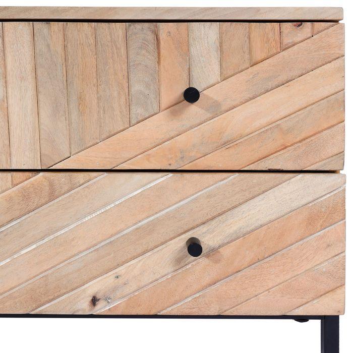 Produktbild Mendler TV-Rack HWC-L95, Massiv-Holz Mango 56x145x43cm, natur