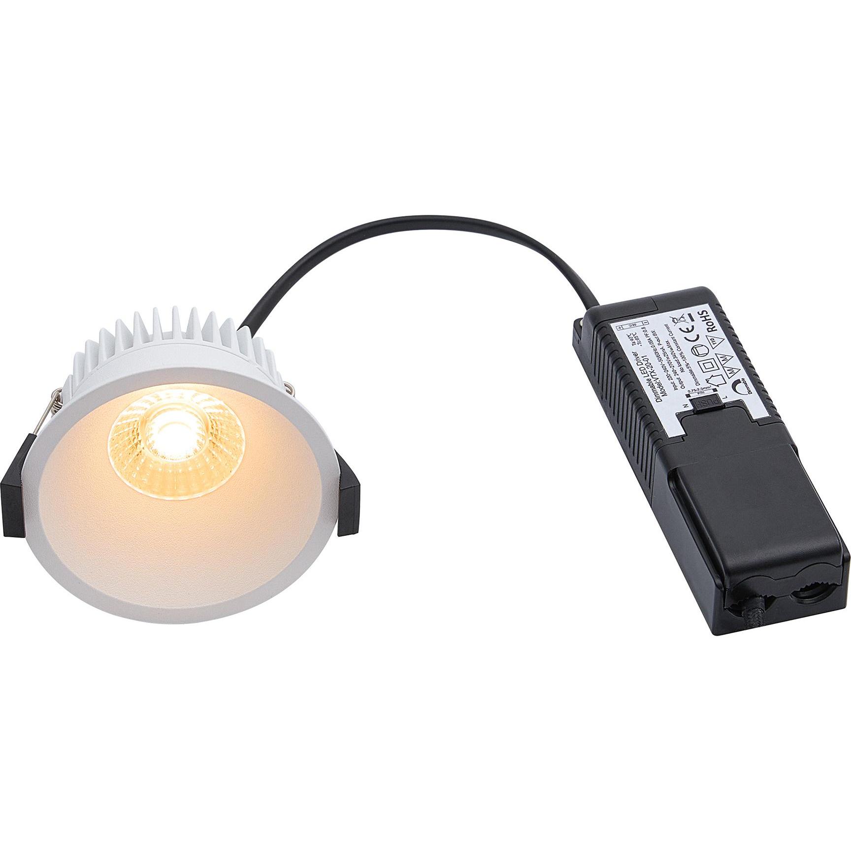 Nordlux, Wandleuchte + Deckenleuchte, LED Einbaudownlight ALBRIC (565 lm)