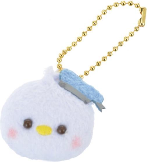Actual product image Disney Donald plush key ring Little Face