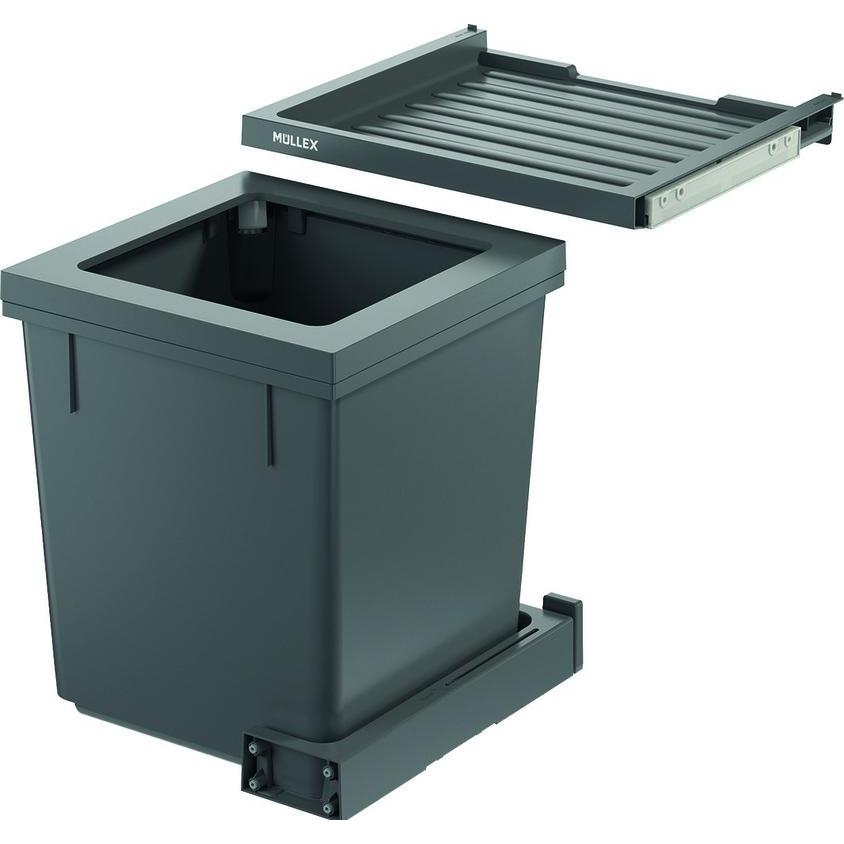 Müllex Kehrichtsystem X45 Basic, Abfalleimer, Grau