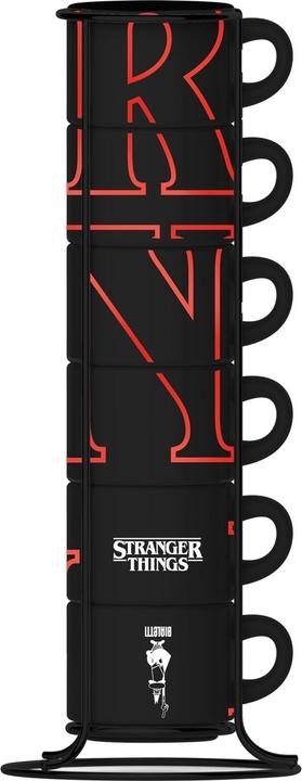 Image du produit Bialetti Espressotasse Stranger Things, Schwarz / Rot, 6 Stück (80 ml, 6 x)