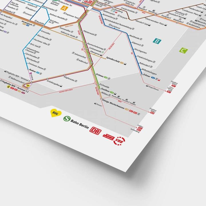 Produktbild BVG Berlin - Netzplan Berlin (50 x 40 cm)