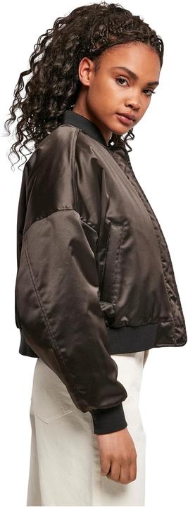 Actual product image Urban Classics Ladies Short Oversized Satin Bomber Jacket (M)