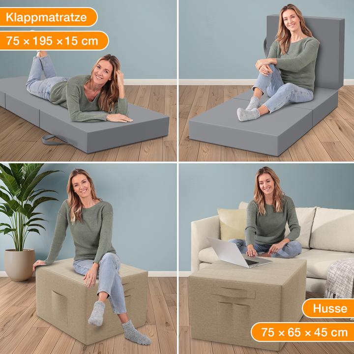 Actual product image Bestschlaf Folding mattress (75 x 195 cm, Foam core)